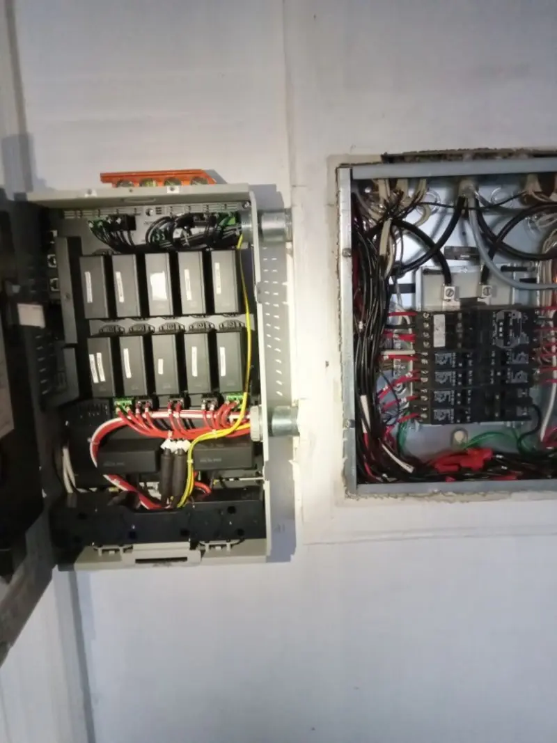 Electrical panel upgrade completed for Security Camera Wiring in Mont Belvieu